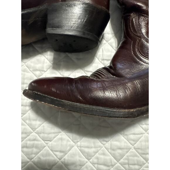 Dan Post Genuine Dark Brown Leather Men’s Western Cowboy Boots size Ew 8.5 - Picture 3 of 15
